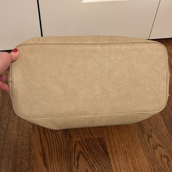 FAWN Design Satchel Diaper Bag Large NWOT Taupe Mandi Nelson - Picture 5 of 5